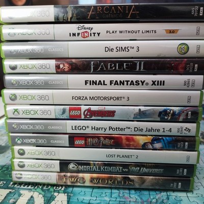 Xbox 360 12 Spiele Set, Fable, Lego Harry Potter Mortal Kombat,getestet,sehr gut