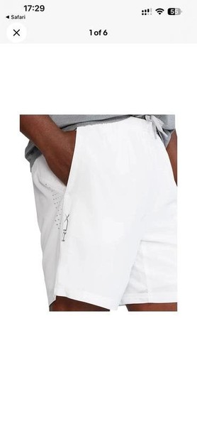 Men Ralph Lauren Shorts White Polyester L