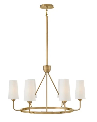 Hinkley Lighting 45006 Lewis 6 Light 29"W Ring Chandelier - Brass - Picture 2 of 3