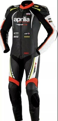 Aprilia Motorcycle Racing Leather Biker Suit Men's Motorbike Riding Sports Armor