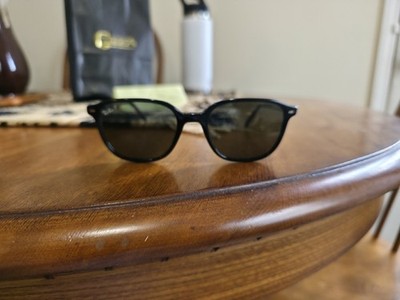 Ray-Ban Leonard Sunglasses 2193 901/58 Black Polarized Green 55-18