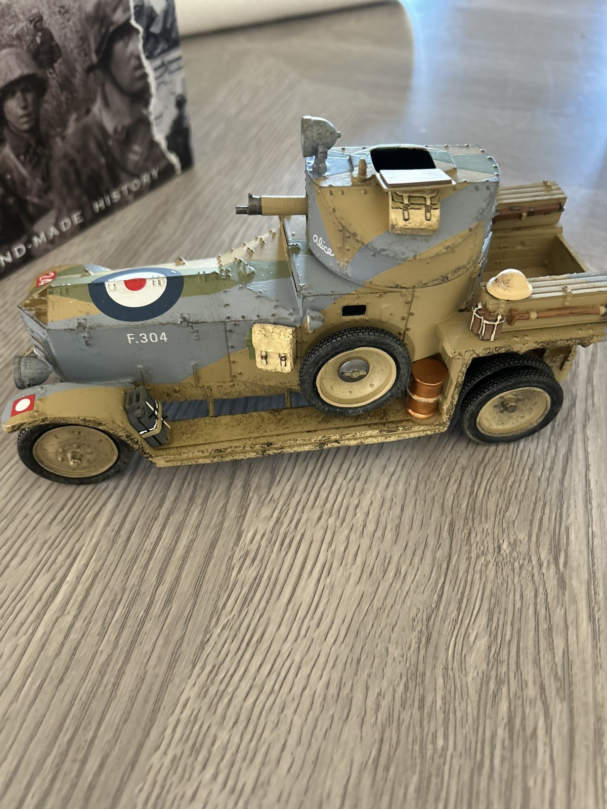 King & Country ~ WWII 8th Army~ Desert Rolls-Royce Armored Truck ~EA044  EUC Box