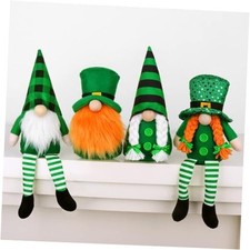 St Patricks Day Gnomes Gifts, 4 Pcs Handmade 4 Pcs Handmade Plush Tomte Gnomes