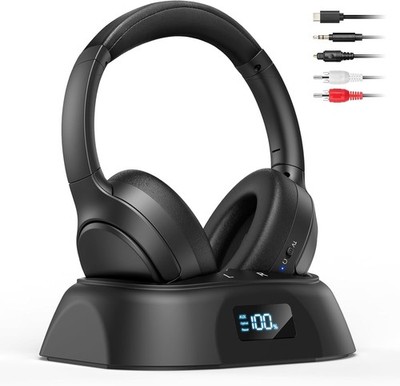 Doohoeek TV Kopfhörer Kabellos, Bluetooth 5.3 Over-Ear Headphones mit