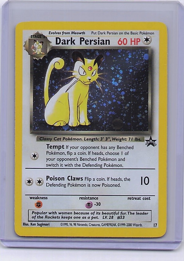 Dark Persian 17 Promo Wizards Black Star Promos Pokemon Holo Lightly Played