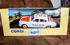 Corgi Vintage XL 619 Diecast Police Vehicle Car White Red Collectible Model Toy