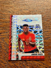 2021/22 Ansu Fati Spain Panini Mosaic Autographs Road Qatar 2022