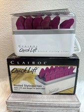 Clairol Quick Lift Heated Styling Clips L-12 Pink 12 Clips - NEW Damaged Box