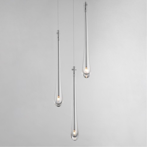 ET2 Contemporary Lighting E24213-122SN Stillo Pendant Satin Nickel - Picture 5 of 9