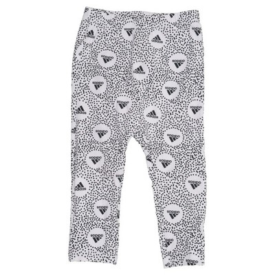 Adidas, Sportleggings, Größe: 92, Weiß/Schwarz, Gepunktet, Unisex (Kinder) #IGl