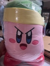 SLEEPY KIRBY with Sword JUMBO 16" Large Mega Plush Nintendo Stuffed Toy