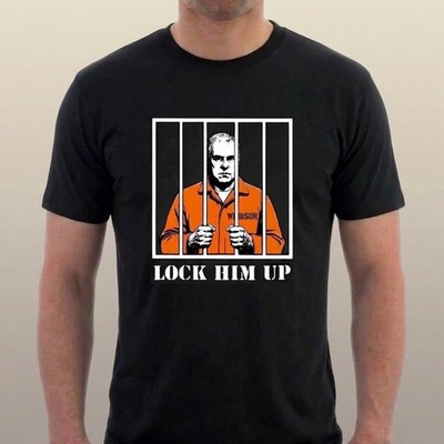 LOCK HIM UP  T-shirt  ANDREW WINDSOR MOUNTBATTEN PRISON ENVOY Tee by Sillytees