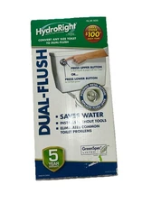 HydroRight Dual-Flush Conversion Kit Convert Any Toilet Save Water # 502342 New