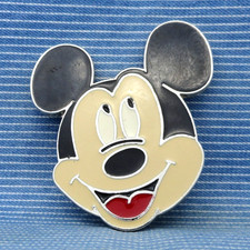 Mickey Mouse Belt Buckle Enameled Cut Out Colorful Character Vtg 90s   .CPA780