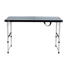 Lifetime 81166 4 ft Fold-in-Half Utility Table Black 48 x 24 in Adjustable