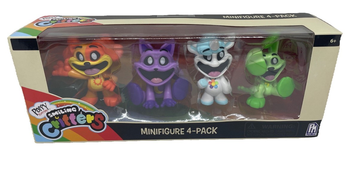 Poppy Playtime Smiling Critters Minifigure 4-Pack Dogday Catnip