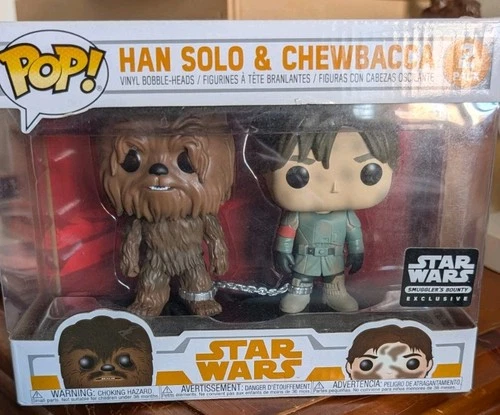 Star Wars Funko Pop 2-Pack Han Solo and Chewbacca NEW