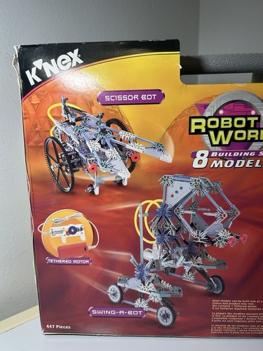 K'nex Robot World 8 Building Set Models 14132 Power Controller Motor NEW SEALED - Picture 5 of 12
