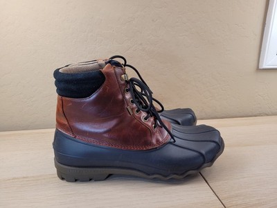 Sperry Top Sider Men s Size 10.5  Avenue Duck Boot Black Amaretto STS10548 NICE