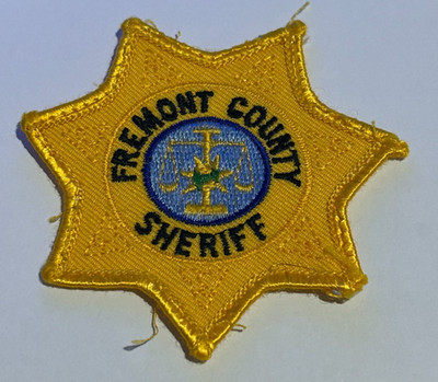Old Fremont County Iowa Sheriff 3'' Hat Vest Patch Uniform Take Off