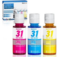 31 Ink Bottle Set Refill for HP Smart Tank 5000 7301 651 7001 7602 6001 551 5...