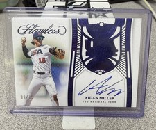 2024 Flawless - Draft Patch Aidan Miller #DPA-AM Sapphire /15 On Card Auto