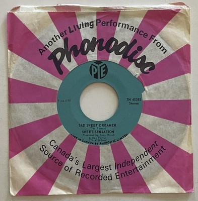 Sweet Sensation Sad Sweet Dreamer / Surething Yes I Do 45 rpm NM Pye Phonodisc