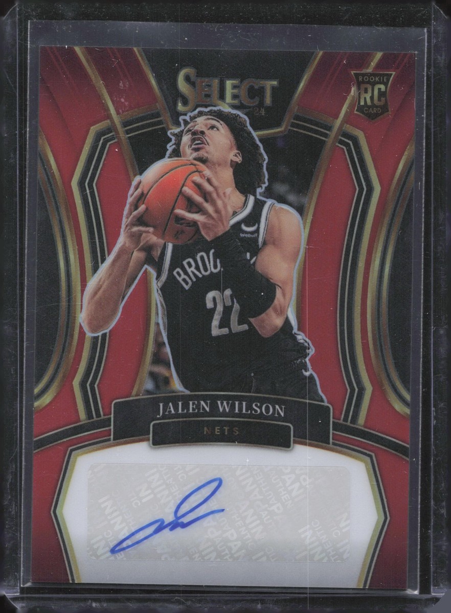 2023-24 Panini Select #RS-WSN Jalen Wilson Rookie Signatures Red 