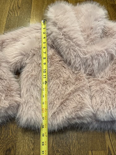 Art Class Girl's Size Large (10-12) Short Faux Fur Jacket Pink - Picture 5 of 8