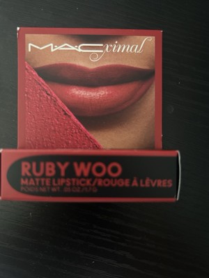 MAC Macximal Matte Lipstick Ruby Woo  Mini .05 OZ  #691 NIB
