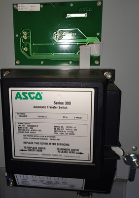 ASCO Series 300 Automatic Transfer Switch 200A Gray Enclosure B030320041C