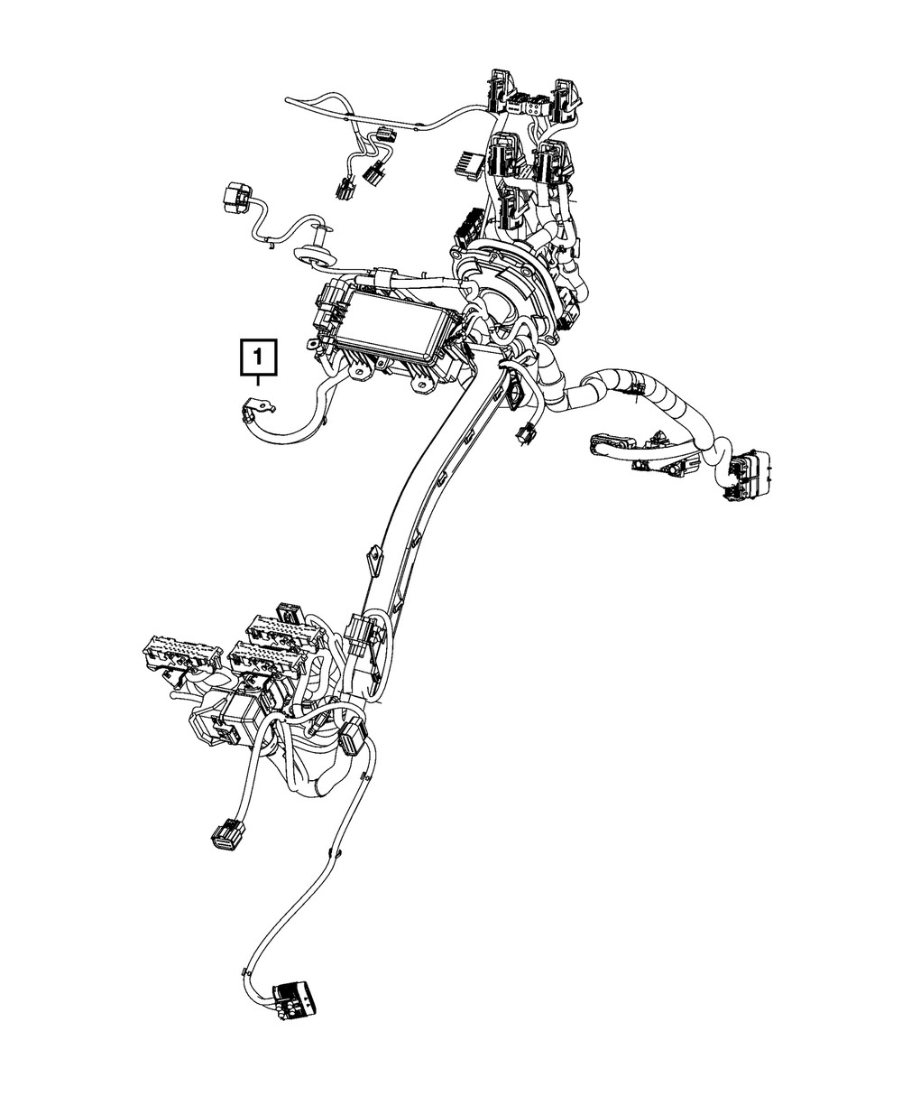Genuine Mopar Dash Left Wiring 68623245AASelect Your Vehicle to Ensure Guaranteed Fit-QTY1