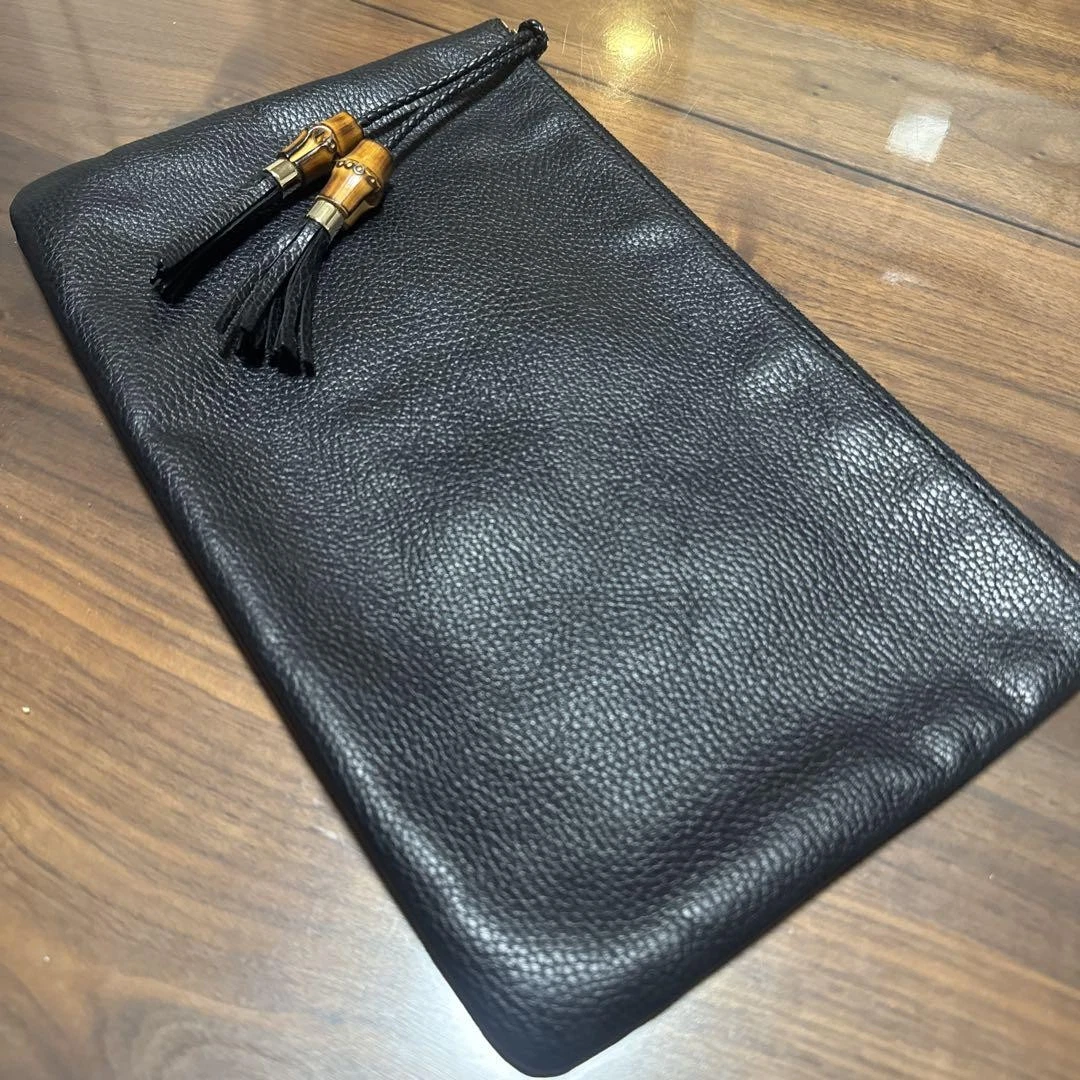 Gucci sac pochette bambou cuir pompon petit deuxième sac créateur sac à main sac à main