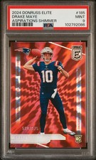 2024 PANINI DONRUSS ELITE ASPIRATIONS SHIMMER #185 DRAKE MAYE 580/875 PSA 9