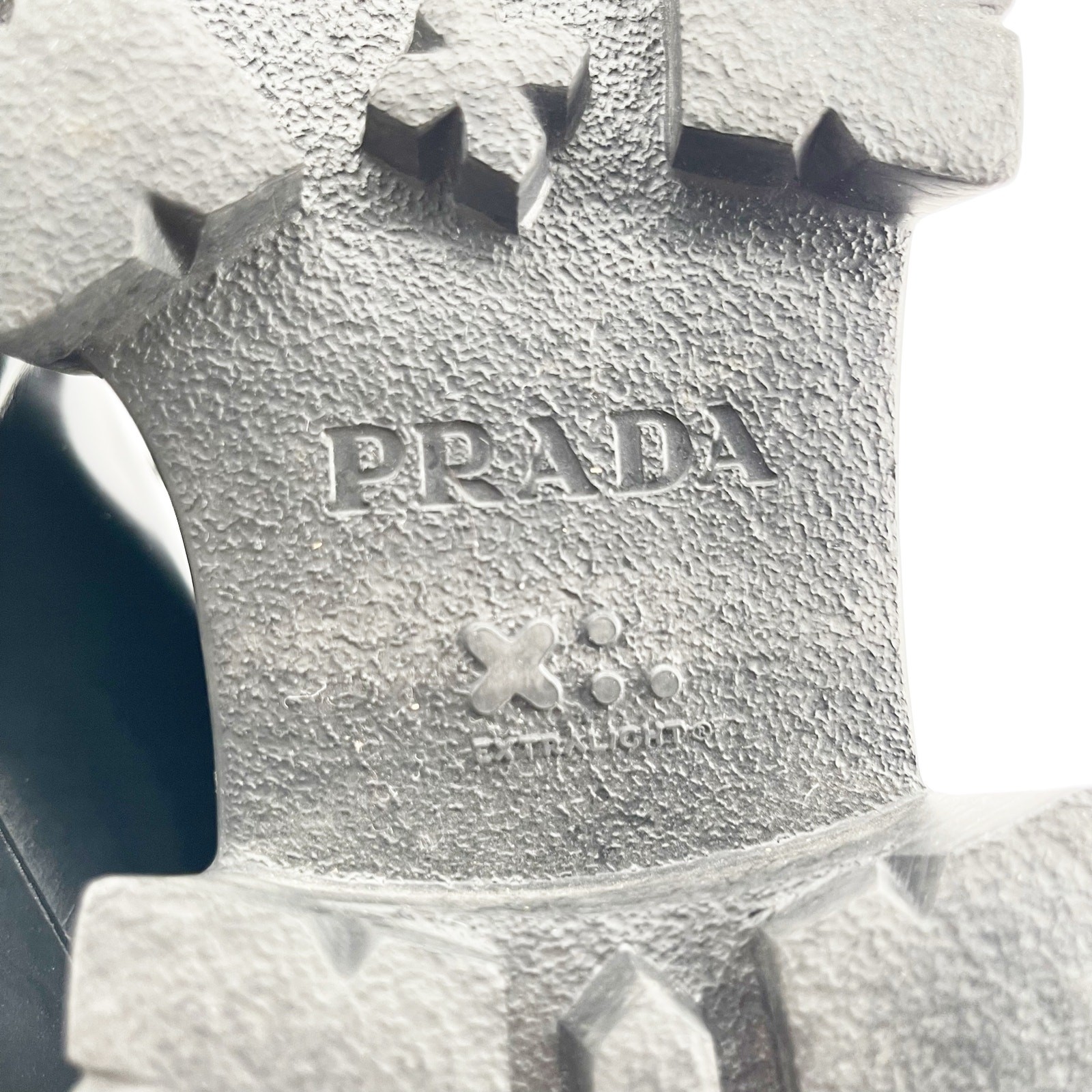 Prada Black Brushed Leather Lace Up Chunky Monolith Derby Oxford Loafer IT 39 thumbnail 16