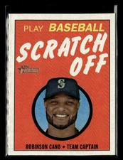 2019 Topps Heritage #13 Robinson Cano 1970 Topps Scratch-Offs card
