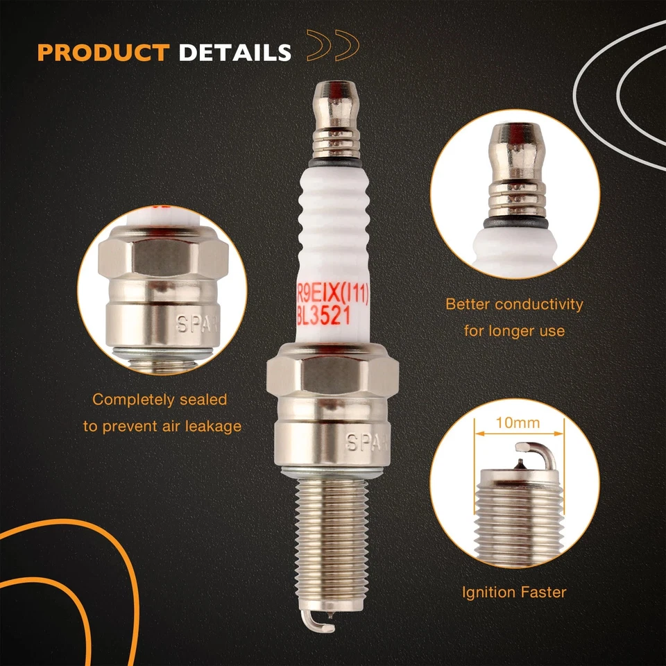 4 Pack Ignition Coils & Spark Plug For Yamaha YZF R6 2003-2005 YZF R6S 2006-2009 Foto 3 de 4