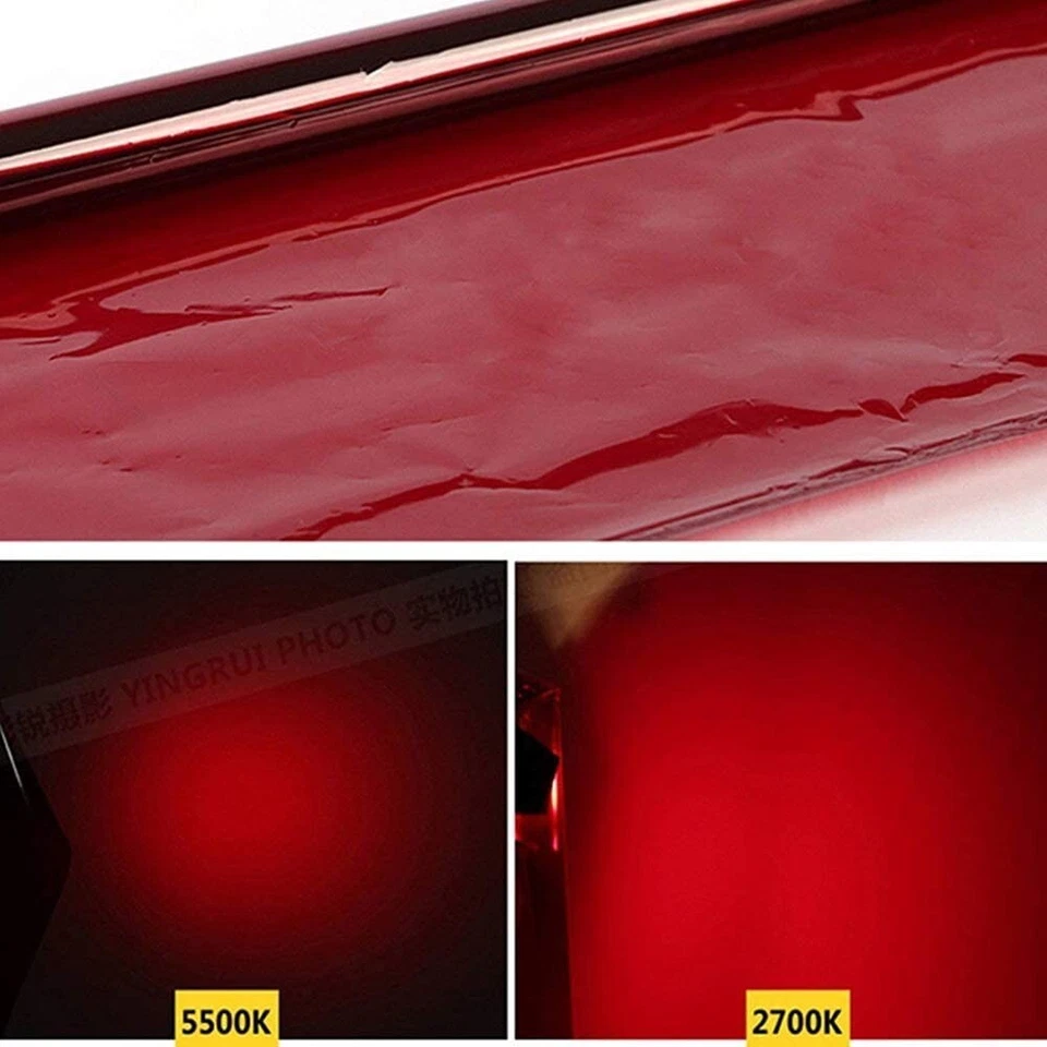 Color Correction Filter Gel Lighting Filter for Photo Studio Light Red 4 Packs - Image 4 of 4