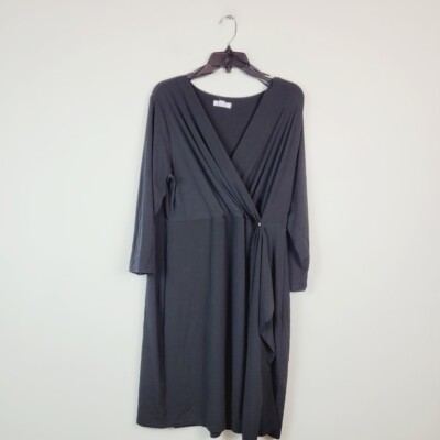 sachin and babi light blue dress BCBGMAXAZRIA Costa Stripe Faux Wrap Dress – Runway Catalog