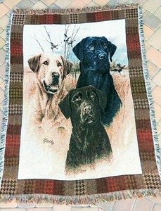 labrador blanket throw
