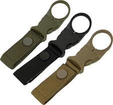 MOLLE Belt Clip Attachment Water Bottle Carrier with Quick Release Buckle