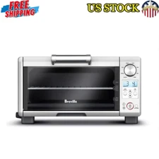 Compact Electric Countertop Toaster Oven W/ 8 Cooking Function Non Stick Kitchen