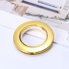 12Pcs Curtain Grommets Plastic 45mm Inner Dia Drapery Eyelet Ring Gold Tone