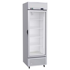 11.6 Cu. Ft. Single Glass Door Upright Display Cooler. Merchandiser Refrigerator