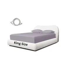 Fitted Grounding Sheets for Earthing 10% Pure Silver Fiber 90% Organic Cotton...