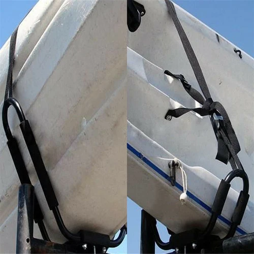 4X Truck Top Mount Kayak Carrier J-Bar Surf Holder Car Roof Canoe Boat Rack - Picture 13 of 16