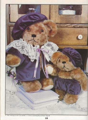 Teddy Bears' Wardrobe Nancy Southerland Holmes Clothes Sewing Patterns Outfit - Picture 9 of 16