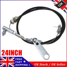 24" Universal Throttle Cable Kit W/ Mounting Bracket For Hot Rat Rod Chevy V8 UK