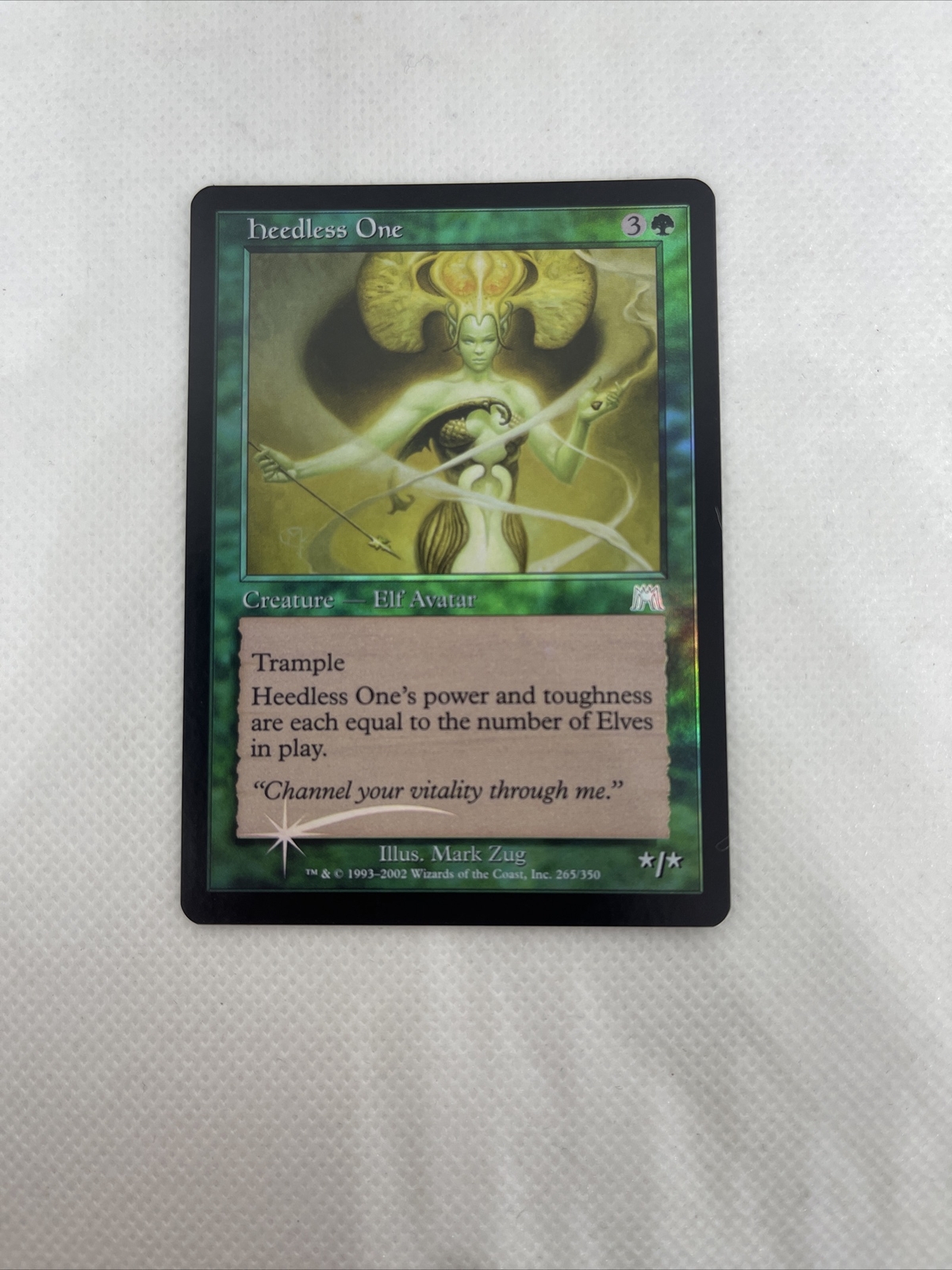 MTG 1x Heedless One Onslaught Foil LP FREE SHIPPING