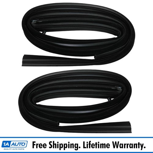 Front Door Glass Run Channel Weatherstrip Seals Pair for Chevy GMC